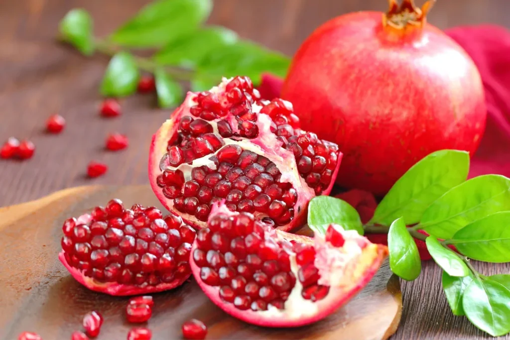 Fresh pomegranate.