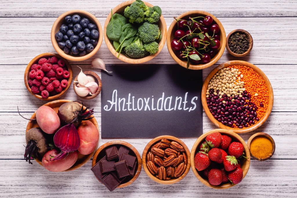 healthy food in antioxidants